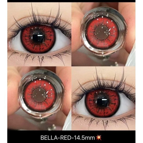 Bella-Red Cosplay Kırmızı Lens