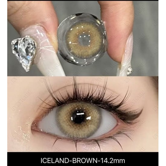 İceland Kahverengi Doğal Circle Lens