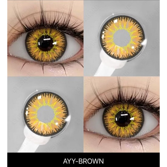 AYY Kahverengi Doğal Circle Lens