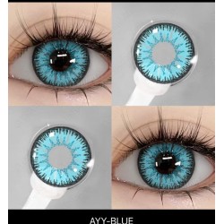 AYY Mavi Doğal Circle Lens