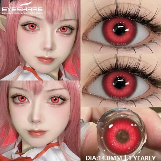 Doğal Circle Kırmızı Lens