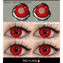 Redflame Cosplay Halloween Kırmızı Lens