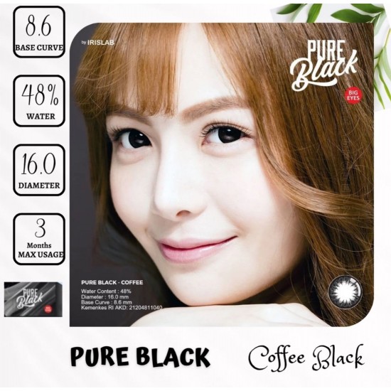 PUREBLACK Circle Coffee Black Renk Lens