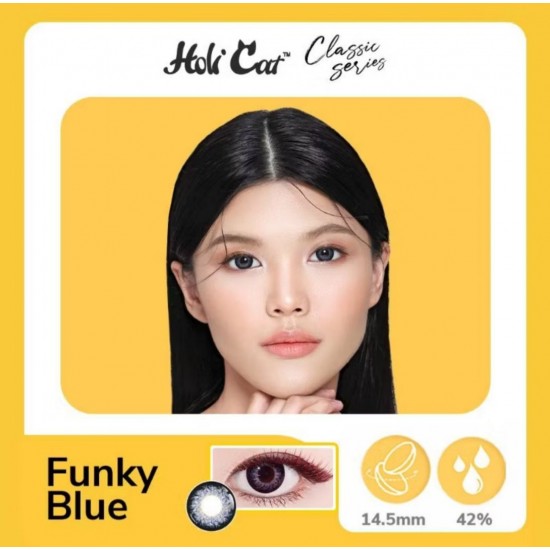 HOLICAT Funky Mavı Renkli Lens