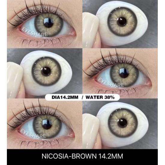 Nıcosıa Kahverengi Renkli Lens