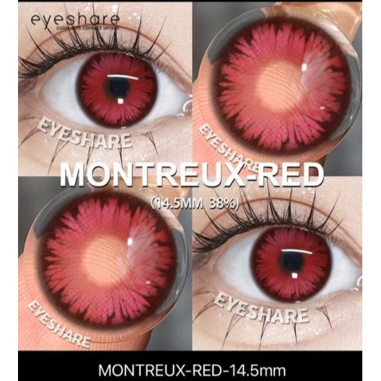 Montreux Kırmızı Renkli Lens