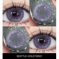 Seattle Violet  MOR & GRİ Renkli Lens