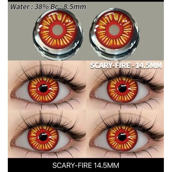 Scary Cosplay Fıre Lens