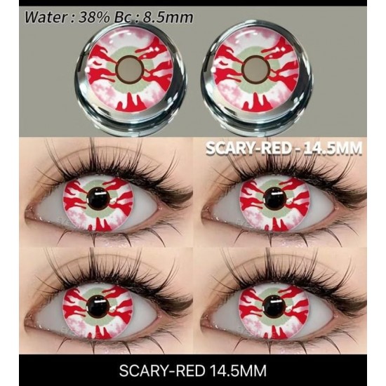 Scary Cosplay Kırmızı Lens
