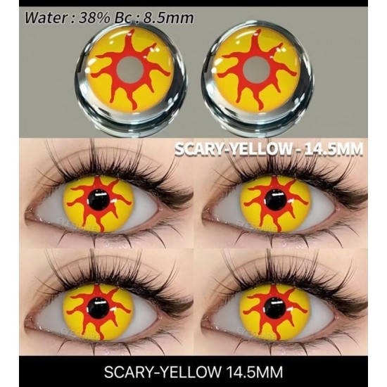 Scary Cosplay Sarı Lens