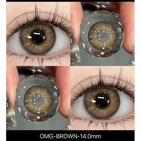 OMG Circle Kahverengi Lens