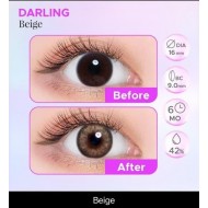Adaling BEIGE Circle Kahverengi Lens