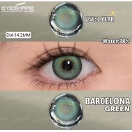 Barcelona Yeşil Renkli Lens