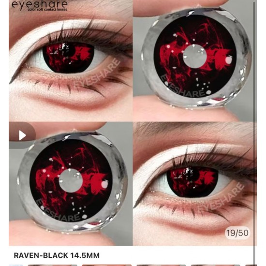 Raven Siyah Cosplay Lens