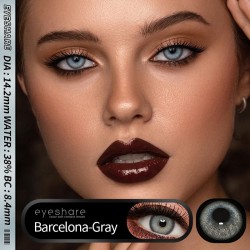 Barcelona GRİ Renkli Lens