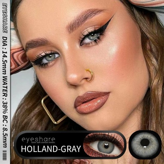 Holland Gri Renkli Lens