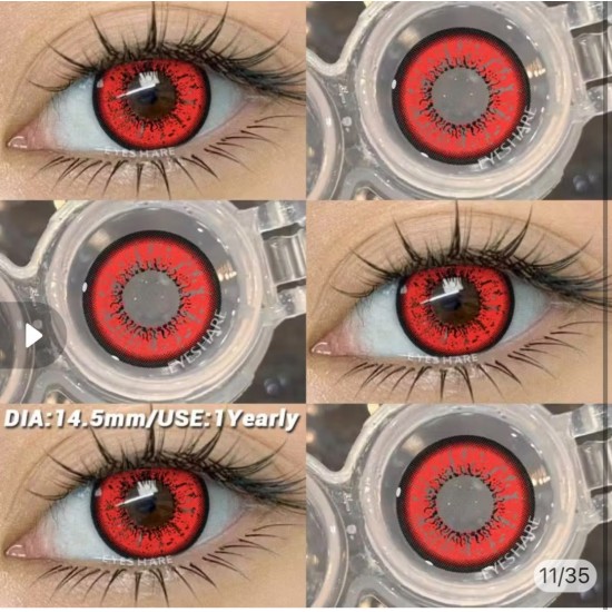 BELLA Kırmızı - Siyah Lens