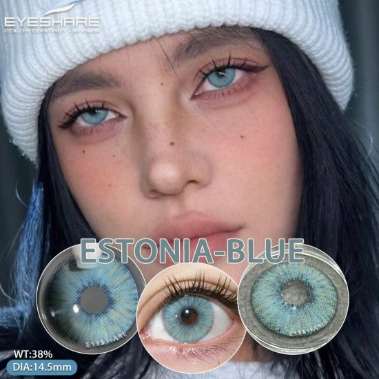 Estonıa Mavi Renkli Lens