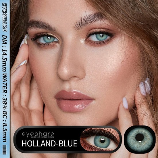 Holland Mavi Renkli Lens